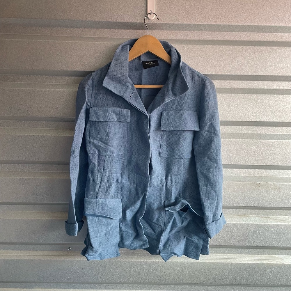 Akris 100 year anniversary cinch waist jacket